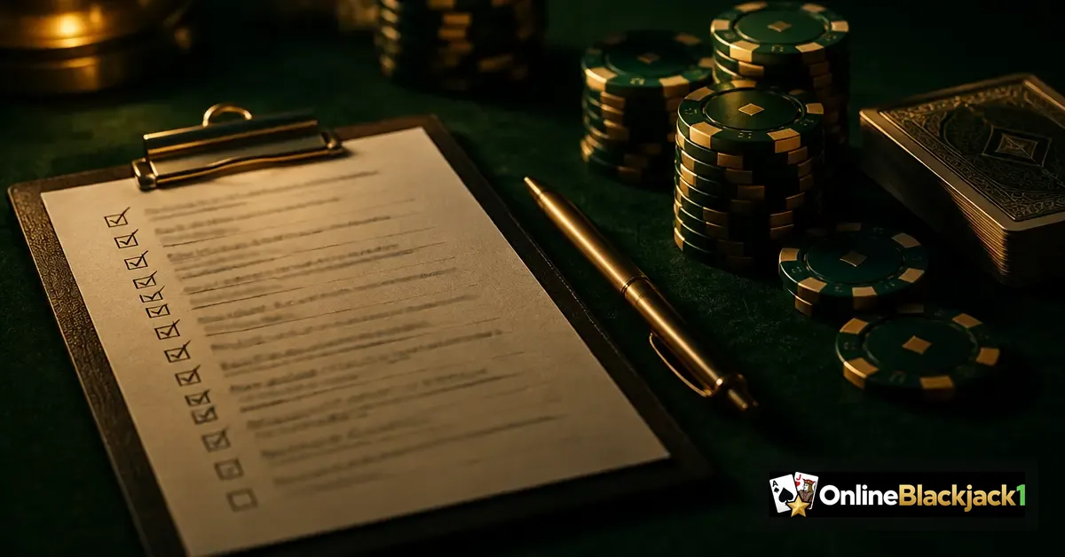 Hoe wij online casino's beoordelen: checklist met criteria voor licentie, uitbetaling en blackjackaanbod – OnlineBlackjack1