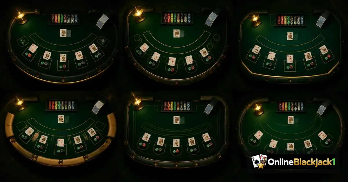 Blackjack spelletjes en varianten: verschillende online blackjacktafels van bovenaf – OnlineBlackjack1